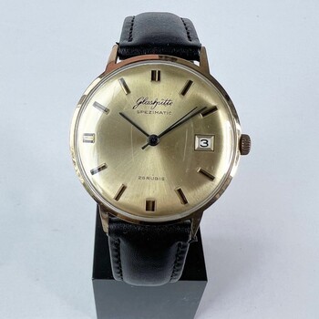 (SOLD!!) 36mm • Vintage GUB Glashütte Gold Spezimatic